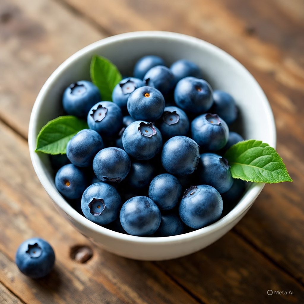 Blueberries packed with antioxidants and nutrients.