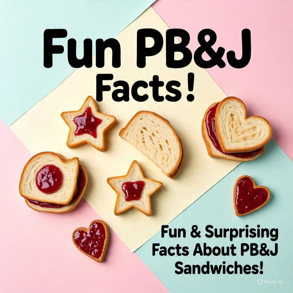 Cute peanut butter and jelly sandwiches cut into fun shapes.