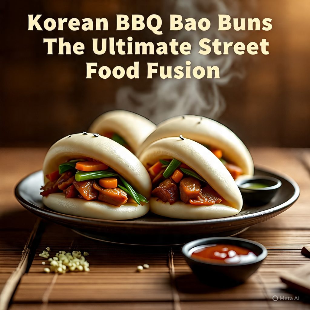 Freshly steamed bao buns in a bamboo steamer.