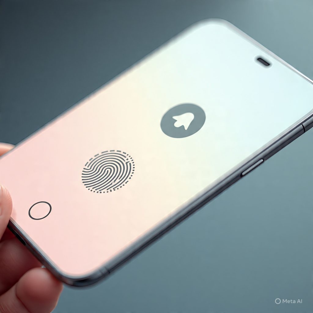 Fingerprint and face unlock icons on smartphone screens.