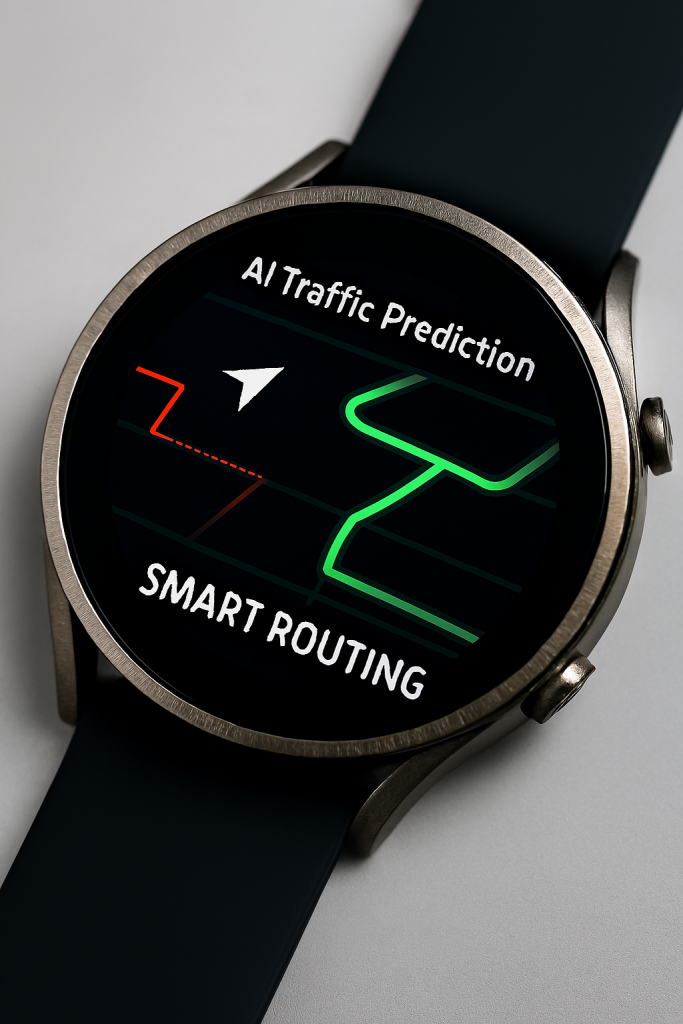 AI-powered traffic navigation map