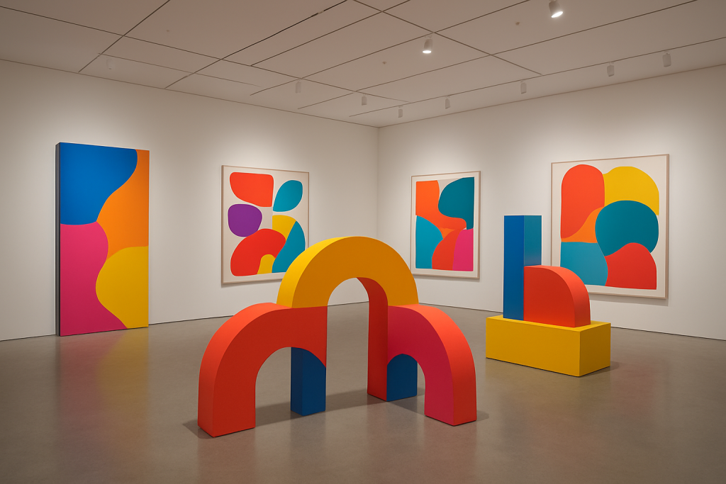 Modern art exhibit showcasing immersive creativity.