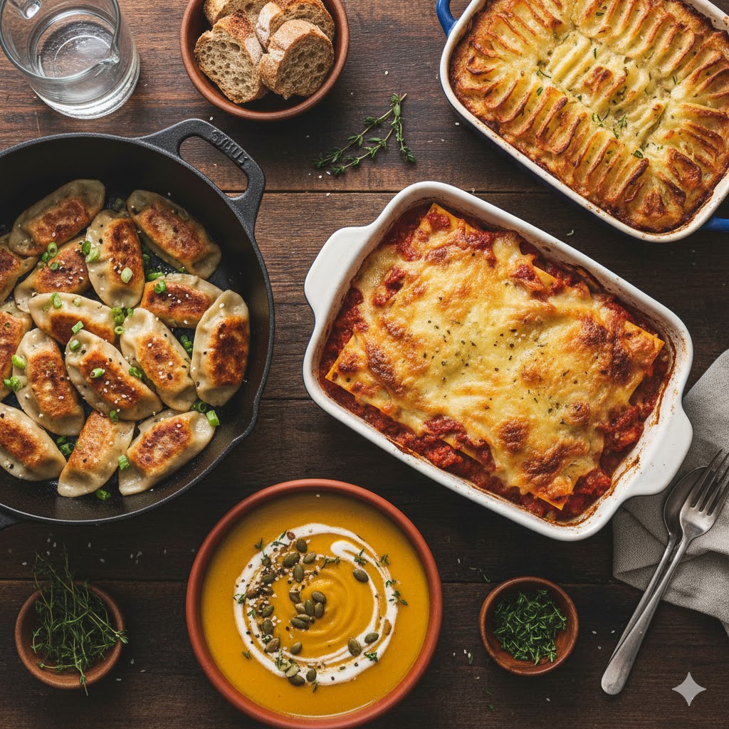 Modern comfort foods with traditional roots.