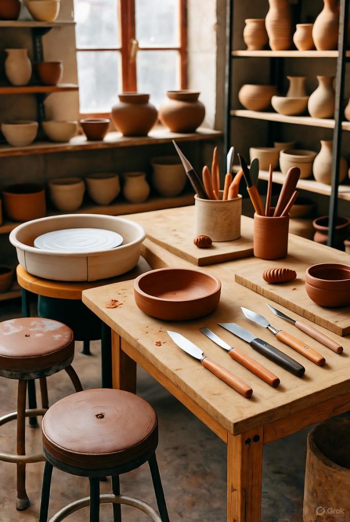 Craft studio preserving traditional pottery skills.