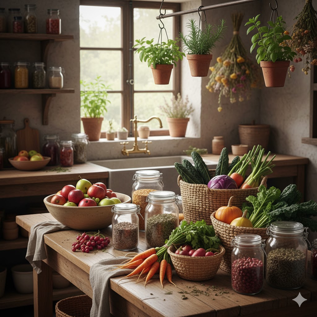 Sustainable cooking ingredients from local produce.