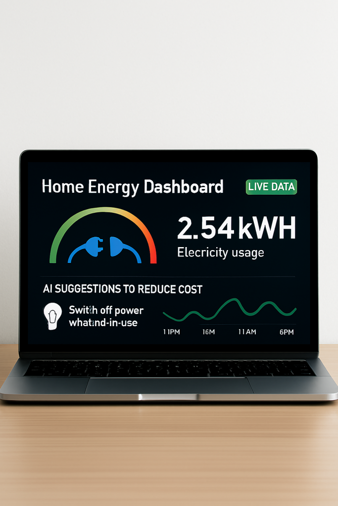 AI home energy-saving dashboard