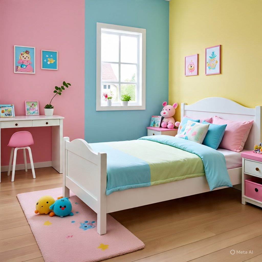 childrens room interesting design with colorful furniture and playful decor
