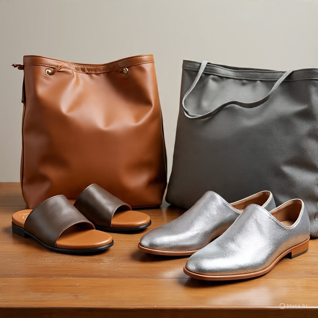 Warm and cool undertone accessories displayed together.