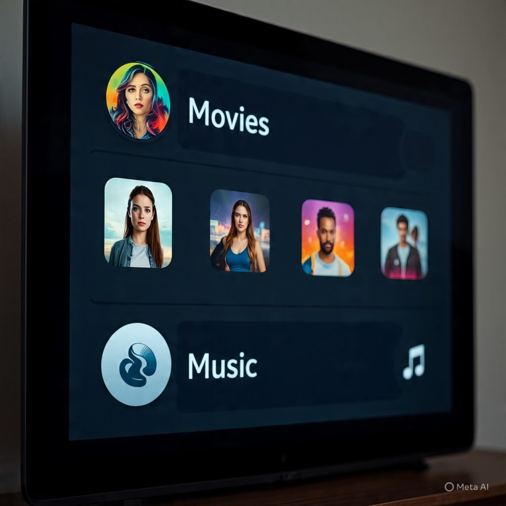 Artificial Intelligence content recommendation dashboard