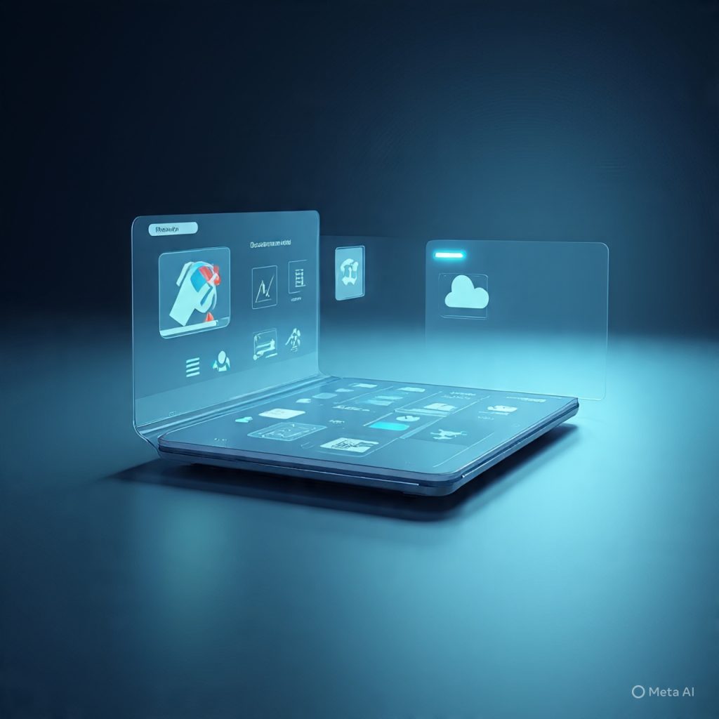 Cloud-based digital workspace interface.