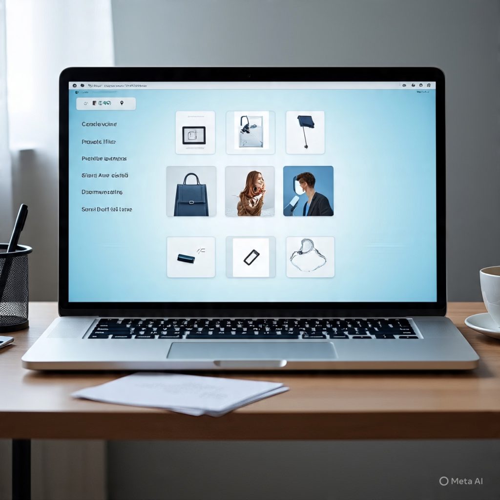 AI-powered online shopping page