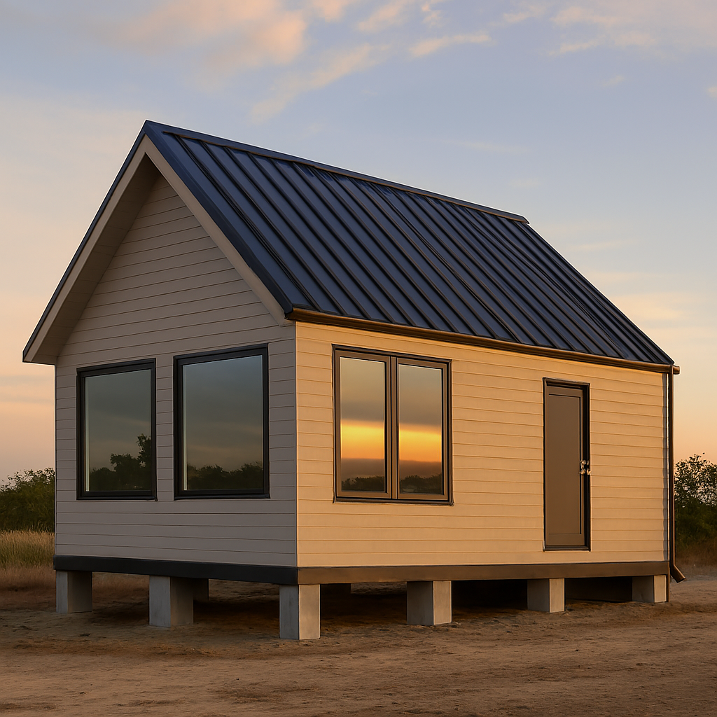 Climate-resilient home exterior.