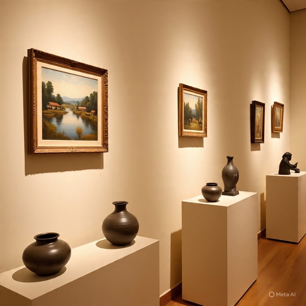 Art exhibition showcasing cultural heritage.