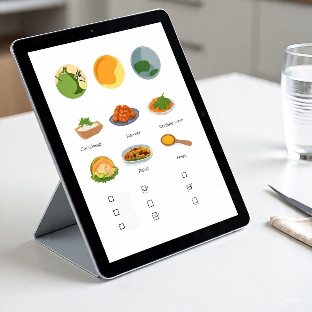 AI meal planning app interface