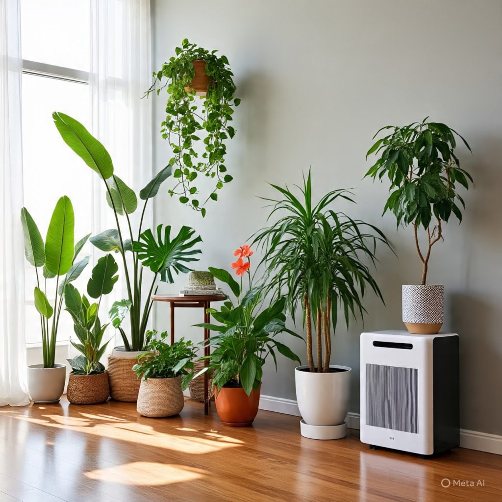 Biohacked healthy living environment.