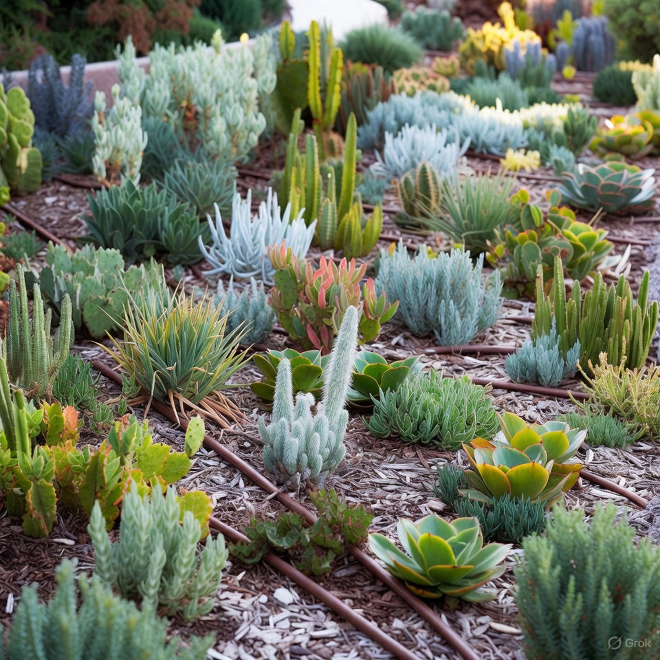 Drought-resistant garden.
