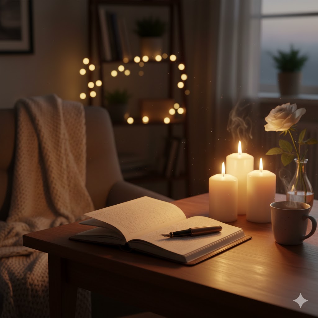 Calm stress-relief setup