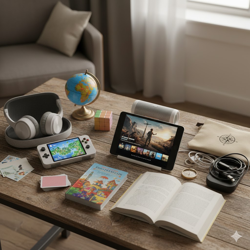 Games and entertainment for long family trips