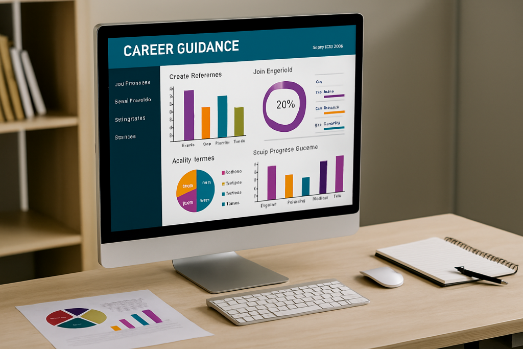AI-powered career recommendation screen for AI Tools for Students