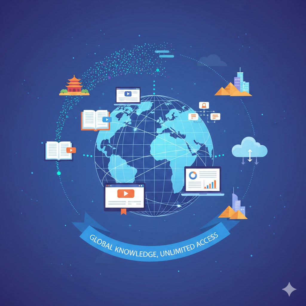 Students learning with digital tools in modern classrooms for Education for Future Success