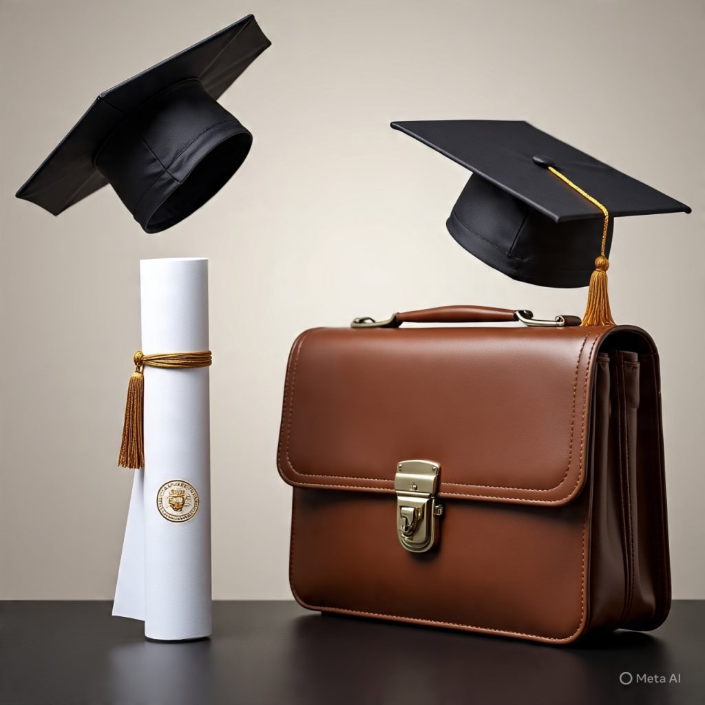 Education leading to financial growth icons