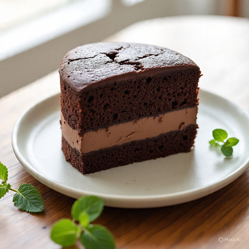 Moist and airy chocolate sponge cake