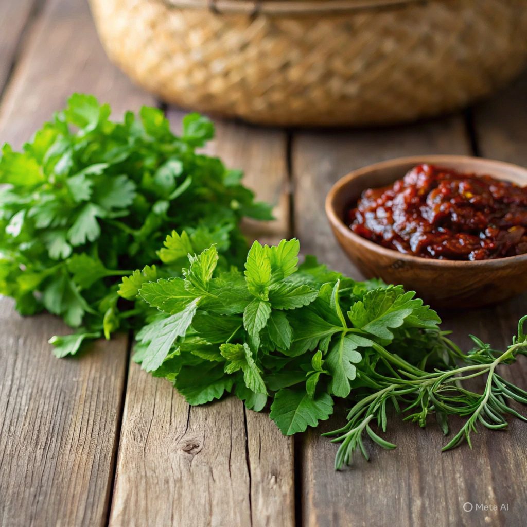 “Vibrant mint chutney variations placed in small bowls on a modern kitchen counter.”